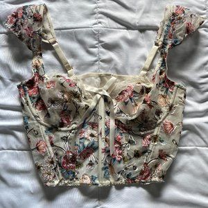 Victoria's Secret Floral Corset Top
